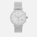 Timex Men's Fairfield Chronograph Mesh Strap Watch - Silver-Tone/White