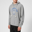 JW Anderson Men's University Print Hoodie - Light Grey Melange