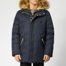 Mackage Men's Edward Fur Hood Down Jacket - Navy Natural/Gold