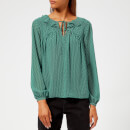 Whistles Women's Pascal Spot Cross Back Top - Green/Multi