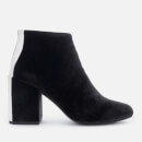 Senso Women's Jensen IV Velvet Heeled Ankle Boots - Ebony