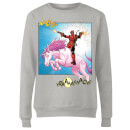 Marvel Deadpool Unicorn Battle Women's Sweatshirt - Grey
