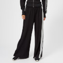 Y-3 Women's 3 Stripe Selvedge Matte Track Pants - Black/Core White