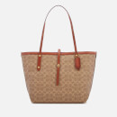 Coach Women's Coated Canvas Signature Market Tote Bag - Tan Rust