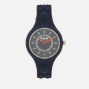 Versus Versace Men's Fire Island Bicolor Silicone Watch - Navy/Red