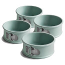 Jamie Oliver 10cm Non-Stick Mini Springform Round Cake Tins - Set of 4