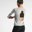 IdealFit Long Sleeve Keyhole Top - Grey