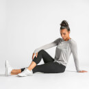 IdealFit Long Sleeve Keyhole Top - Grey