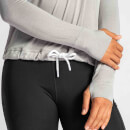 IdealFit Long Sleeve Keyhole Top - Grey