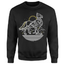 Sweat Homme Dessin au Trait Buck - Harry Potter - Noir