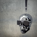 Jarre AeroSkull XS + Bluetooth Portable Speaker - Chrome Silver