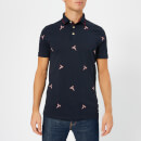 Ted Baker Men's Hapnes Bird Embroidered Polo Shirt - Navy