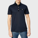 Ted Baker Men's Nervy Velvet Collar Polo Shirt - Navy