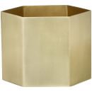 Ferm Living Hexagon Pot - Extra Large - Brass
