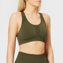 Calvin Klein Performance Women's Racerback Sports Bra - Forest Night