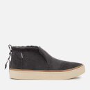 TOMS Women's Paxton Suede/Faux Fur Water Resistant Mid Slip On Trainers - Forged Iron