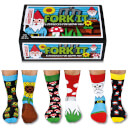 United Oddsocks Men's Fork it Socks Gift Set