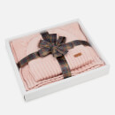 Barbour Women's Cable Hat & Scarf Set - Pink