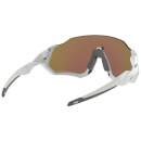 Oakley Flight Jacket Sunglasses - Polished White/Prizm Sapphire