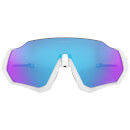 Oakley Flight Jacket Sunglasses - Polished White/Prizm Sapphire