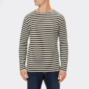 Armor Lux Men's Mariniere Heritage Long Sleeve T-Shirt - Aquilla/Milk