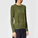 JW Anderson Women's Crew Neck Jumper with Dart Detailing - Khaki