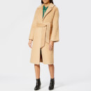 Whistles Women's Textured Belted Coats - Camel