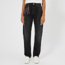 Christopher Kane Women's Crystal Boyfriend Denim Jeans - Black