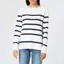 A.P.C. Women's Saint Martin Jumper - White/Blue