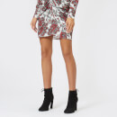 Isabel Marant Women's Tilena Printed Techno Skirt - White/Red
