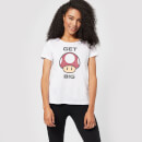 Nintendo Super Mario Get Big Mushroom Women's T-Shirt - White