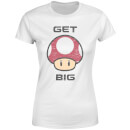Nintendo Super Mario Get Big Mushroom Women's T-Shirt - White