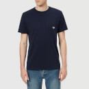 Maison Kitsuné Men's T-Shirt Tricolor Fox Patch - Navy
