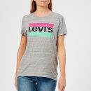 Levi's Women's The Perfect T-Shirt - Pastel Logo Smokestack Heather