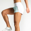 IdealFit Panel Shorts - Mint/White