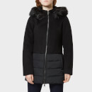 Superdry Women's Wool Padded Hybrid Coat - Black