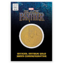 Moneda de Colección Marvel Black Panther - Edición Limitada Dorada Vintage (Exclusiva de Zavvi)