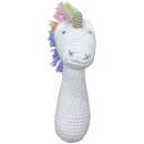 Albetta Crochet Rainbow Unicorn Stick Rattle