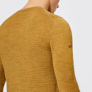 Superdry Men's Merino Crew Neck Jumper - Nugget Gold