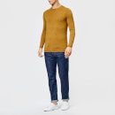 Superdry Men's Merino Crew Neck Jumper - Nugget Gold