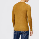 Superdry Men's Merino Crew Neck Jumper - Nugget Gold
