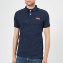 Superdry Men's Classic Pique Short Sleeve Polo Shirt - Montana Blue Grit