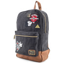 Loungefly Disney Mickey Mouse Patches Denim Backpack