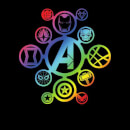 Avengers Rainbow Icon Women's T-Shirt - Black