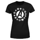 Avengers Team Logo Women's T-Shirt - Black