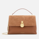 Ted Baker Women's Helena Suede Padlock Cross Body Bag - Tan