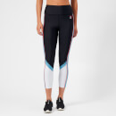 P.E Nation Women's The Backboard Leggings - Black/Sky Blue