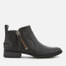 UGG Women's Aureo Full Grain Leather Flat Ankle Boots - Black