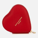 Aspinal of London Women's Heart Coin Purse - Scarlet