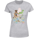 T-Shirt Femme Toute la Bande Toy Story - Gris